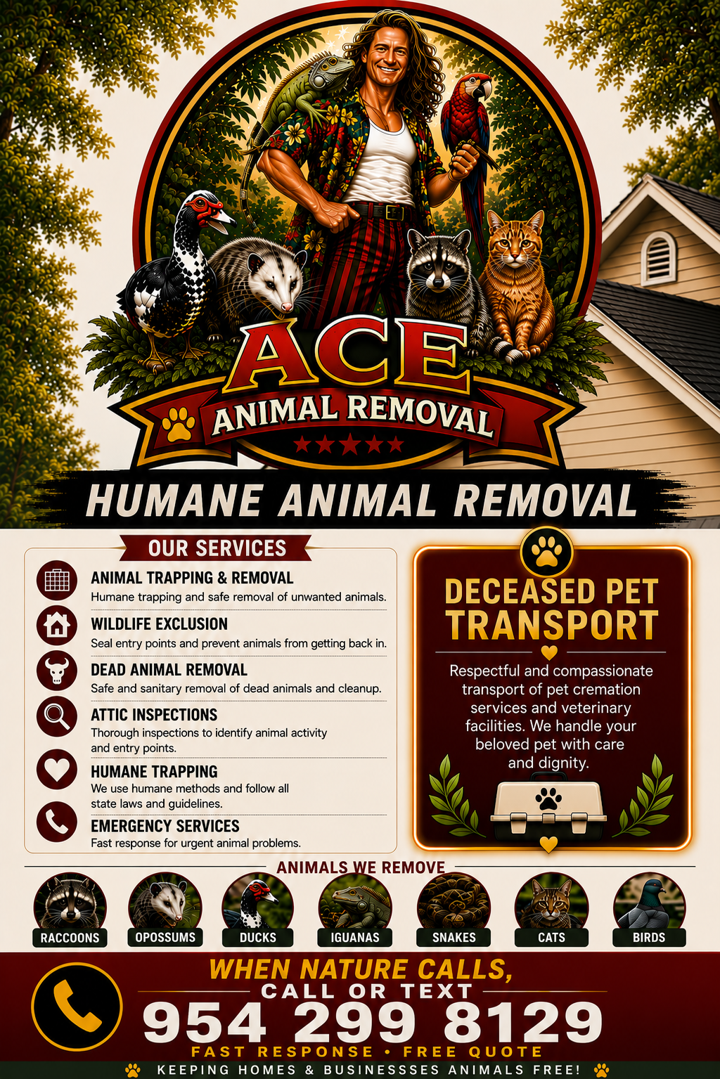 ACE Animal Removal services flyer
